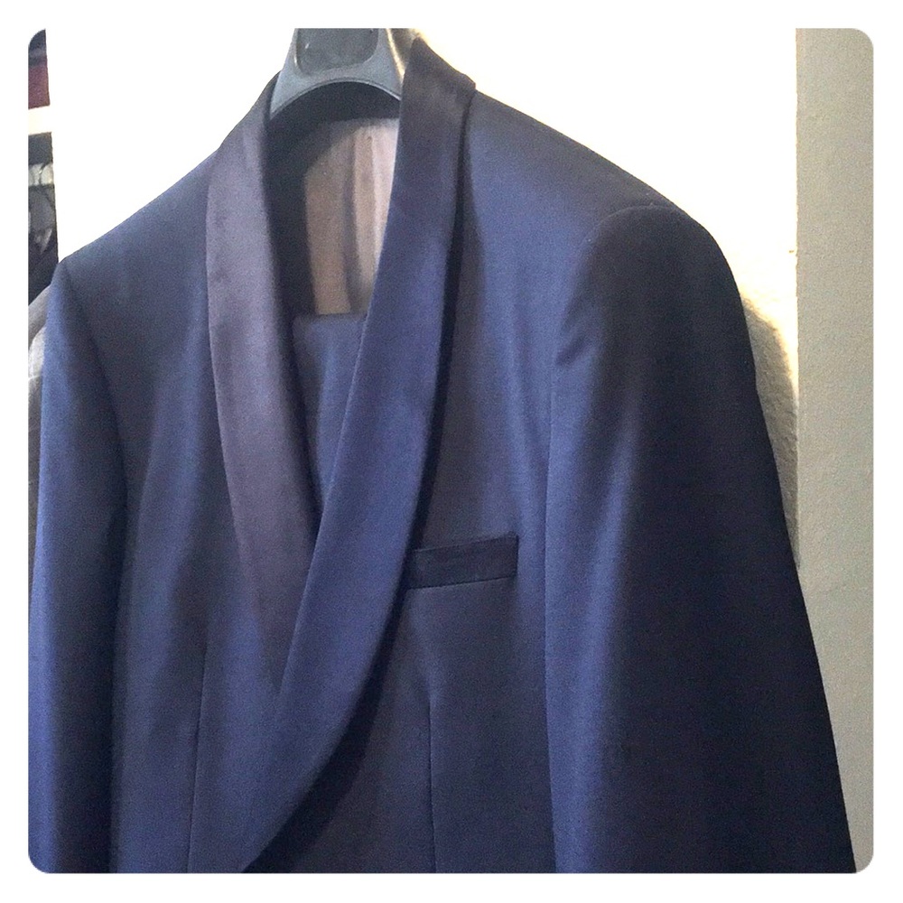 40L Extreme Slim Fit Navy Tuxedo